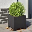 Plantekasse svart 30x30x30 cm stål