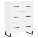  Skjenk hvit 69,5x34x90 cm konstruert tre