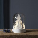 Star Trading Glasskuppel Skog Hvit 1533085-02-0 1533086-02-0