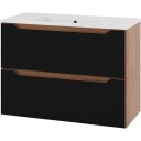 Linn Bad Emma underskap 80x35 cm eik/sort