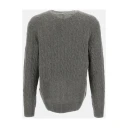 Polo Ralph Lauren Grå Cable-Knit Ull-Kashmir Genser Herre L