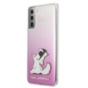Karl Lagerfeld Karl Lagerfeld Klhcs21mcfnrcpi S21 + G996 Hard Case Rosa/Rosa Choupette Fun