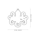 Myfamily Hundehalsbånd Blekksprut ID-merke med Kreativt Design