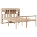  Seng med bokhylle uten madrass 160x200 cm heltre furu