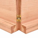  Bordplate lysebrun 180x50x(2-6)cm behandlet heltre naturlig 363977