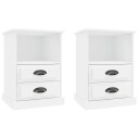 vidaXL Nattbord 2 stk hvit 43x36x60 cm