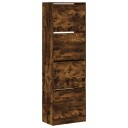  Skoskap med 4 vippeskuffer røkt eik 60x34x187,5 cm 8721012385696