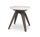 Borre sidebord marmor rundt