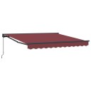  Innvendbar Markise Burgunder Rød 300x250 cm Polyester