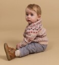Wheat Jacquard Pullover Mikmak   Pink   92