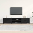  TV skap Svart eik 180 x 31.5 x 40 cm Konstruert tre