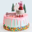 Kaketopp  Peppa Gris Sett/4 | Slikkepott.No