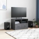  TV-benk antrasitt 67x39x44 cm stål