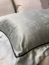 Eukalyptus Putetrekk Jacquard Salviegrønn 50x70