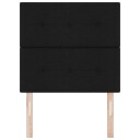  Hodegjerde Med Knappefeste Svart 80 cm Stoff