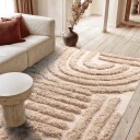 Ryetepper   Cazorla Natural Cotton Shaggy beige Størrelse: 80 x 250 cm