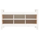 vidaXL Gangbenk hvit 110x40x60 cm heltre furu