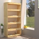 vidaXL Bokhylle/romdeler 80x35x167 cm heltre furu