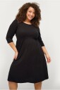 Ellos Plus Collection Langermet kjole med rund hals Svart