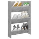 vidaXL Veggskoskap betonggr? 60x18x90 cm sponplater