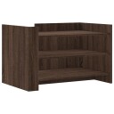  Salongbord brun eik 80x50x50 cm konstruert tre 848345
