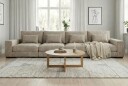Dubai 4 seters sofa ekstra dyp i Chenille   Brun