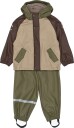 Mikk line Pu Rain Set + Fleece/Susp. 104   DUSTY OLIVE   92