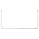 Vedstativ 300x25x150 cm Galvanisert stål