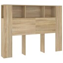 vidaXL Sengegavlskap sonoma eik 140x18,5x104,5 cm