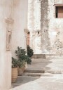 Rustic Mediterranean Street Plakat Plakat / 50x70cm