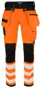 ProJob 6573 Håndverksbukse Stretch En Iso 20471 Kl 2 Orange/Black C48