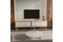 Kalon TV-benk 180 cm - Eik/Hvit