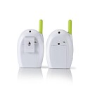 Nedis Audio Baby Monitor | FHSS (Frequency-Hopping Spread Spectrum) | Med snakk-tilbake-funksjon | Område: 300 m | Batteri drevet / Nettstrøm drevet | Grøn / Hvit