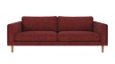 Rowico Home Braden 3 seters sofa Rød Anna 8 Eikben