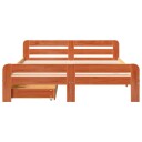  Sengeramme uten madrass brun 150x200 cm heltre furu 8721158384768