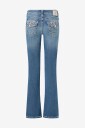 True Religion - Jeans Wing Becca Mr Bootcut Super T Flap - Blå