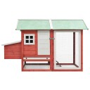 Vidaxl Kyllingbur Rød 170X81X110 cm Heltre Furu Og Gran