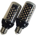Flammepære E27 3W 1830K 300 lumen sort/klar
