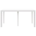 Hagebord Hvit 150x100x73 cm Poly Rattan