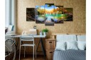 Bilde Turquoise Lake 5 Parts Wide 100x50 Artgeist sp. z o. o.