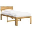 vidaXL Enkelt Senge Ramme med Hodegjerde ROSTOCK Hvit 75 x 190 cm