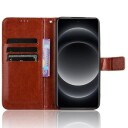 Xiaomi 14 Ultra Lommebok-deksel med Magnetisk Lukning Brun