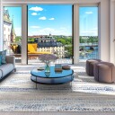 Wilton teppe   Yafran blå Størrelse: 200 x 280 cm