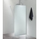 Cassøe Dusjvegg 100 cm Frostet Glass Kromprofil