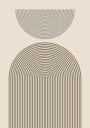 Posterbox Modern Arch Geometry plakat Plakat / 50x70cm