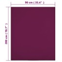 vidaXL Jerseylaken 2 stk vinrød 90x200 cm bomull
