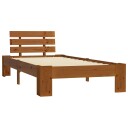 vidaXL Sengeramme honningbrun heltre furu 100x200 cm