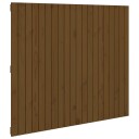 vidaXL Veggmontert hodegavl honningbrun 127,5x3x110 cm heltre furu