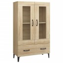  Highboard sonoma eik 70x31x115 cm konstruert tre