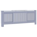  Radiatordeksel MDF grå 205 cm